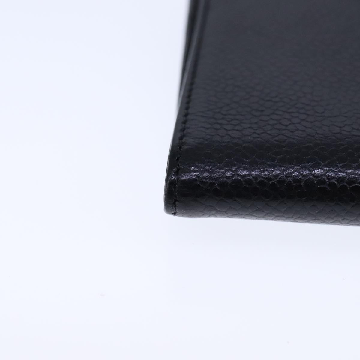 CHANEL Wallet Caviar Skin Black CC 104680