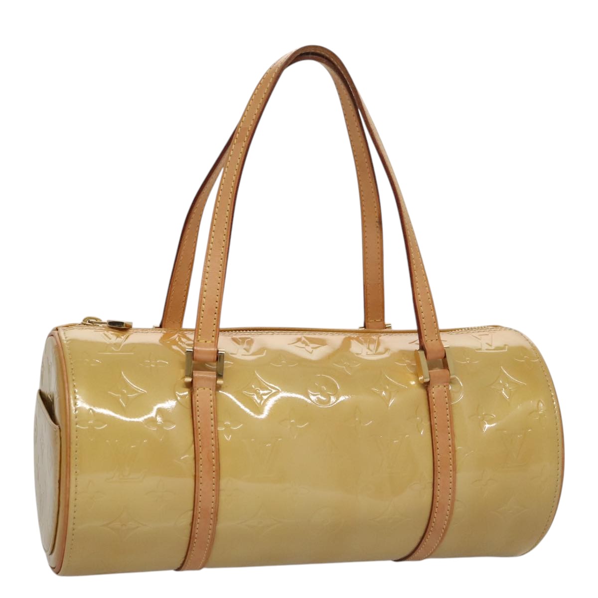LOUIS VUITTON Monogram Vernis Bedford Hand Bag Beige M91006 LV 104718