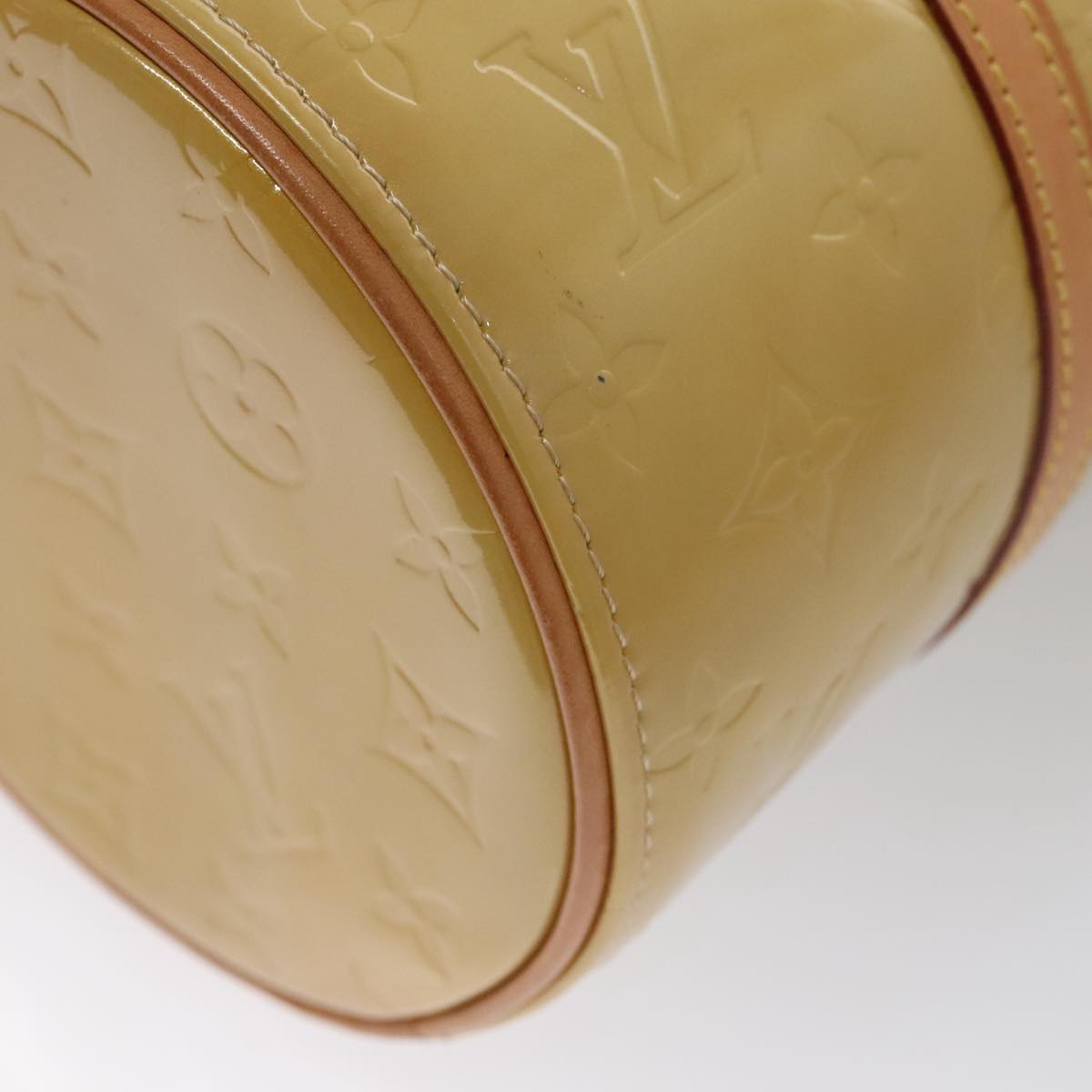 LOUIS VUITTON Monogram Vernis Bedford Hand Bag Beige M91006 LV 104718