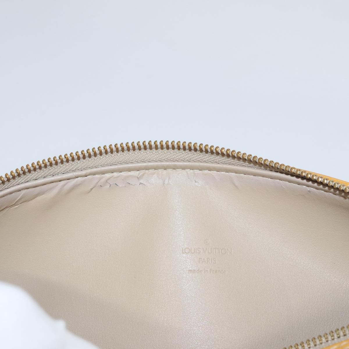 LOUIS VUITTON Monogram Vernis Bedford Hand Bag Beige M91006 LV 104718