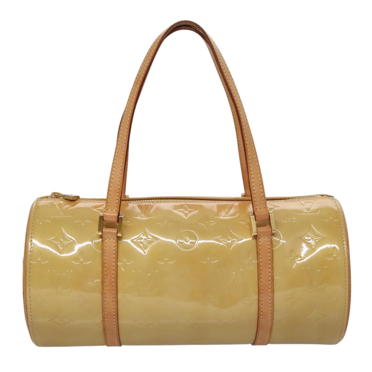 LOUIS VUITTON Monogram Vernis Bedford Hand Bag Beige M91006 LV 104718