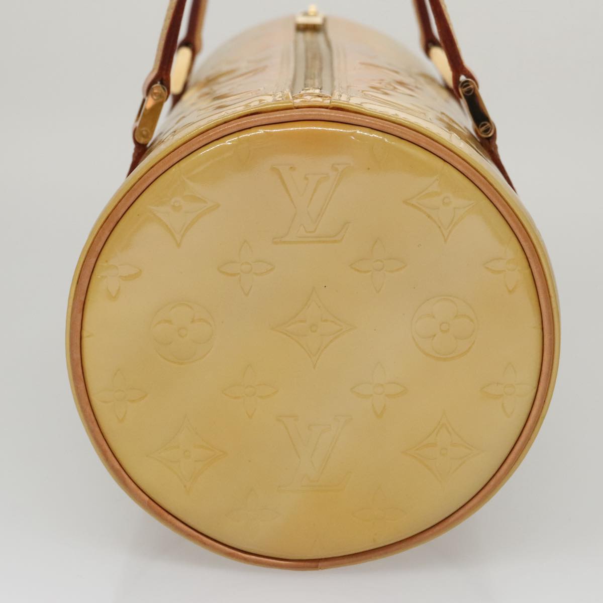 LOUIS VUITTON Monogram Vernis Bedford Hand Bag Beige M91006 LV 104718