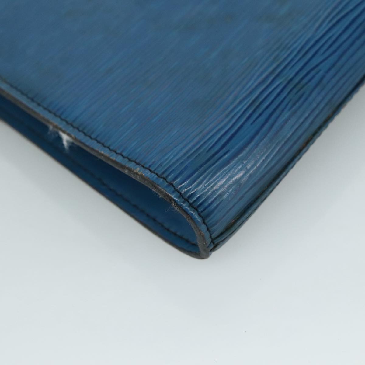 LOUIS VUITTON Epi Art Deco 27 Clutch Bag Blue LV 104728