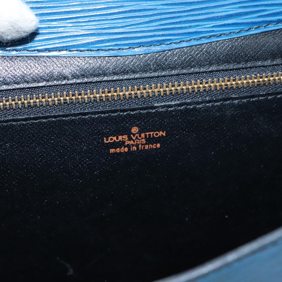 LOUIS VUITTON Epi Art Deco 27 Clutch Bag Blue LV 104728