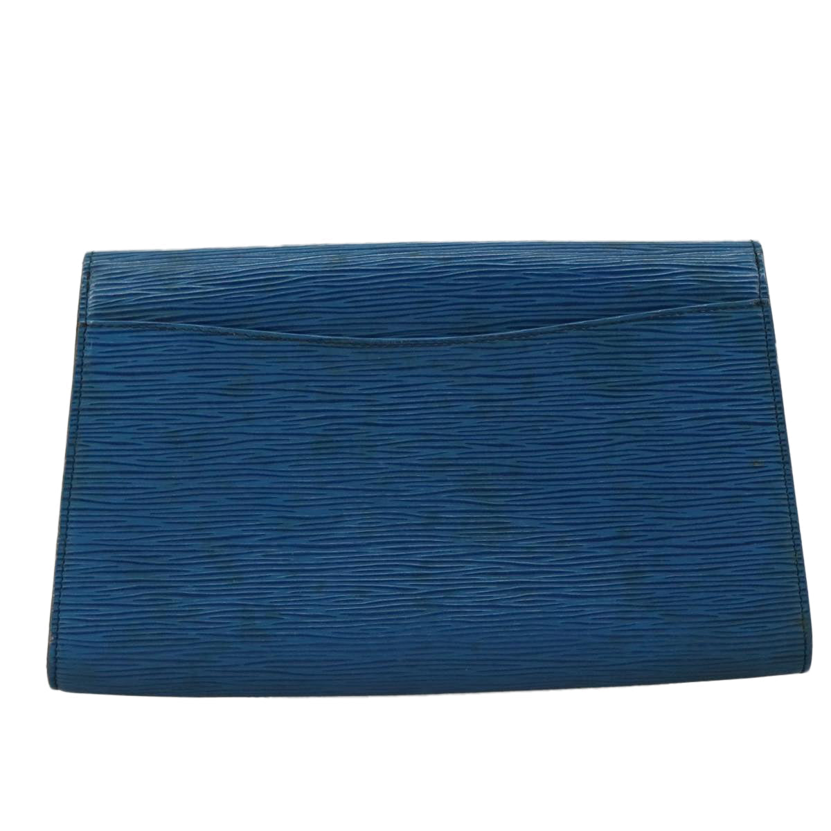 LOUIS VUITTON Epi Art Deco 27 Clutch Bag Blue LV 104728