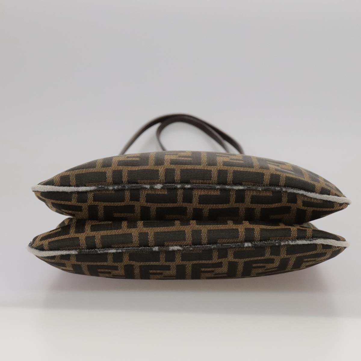 FENDI Zucca Canvas Shoulder Bag Brown 104730
