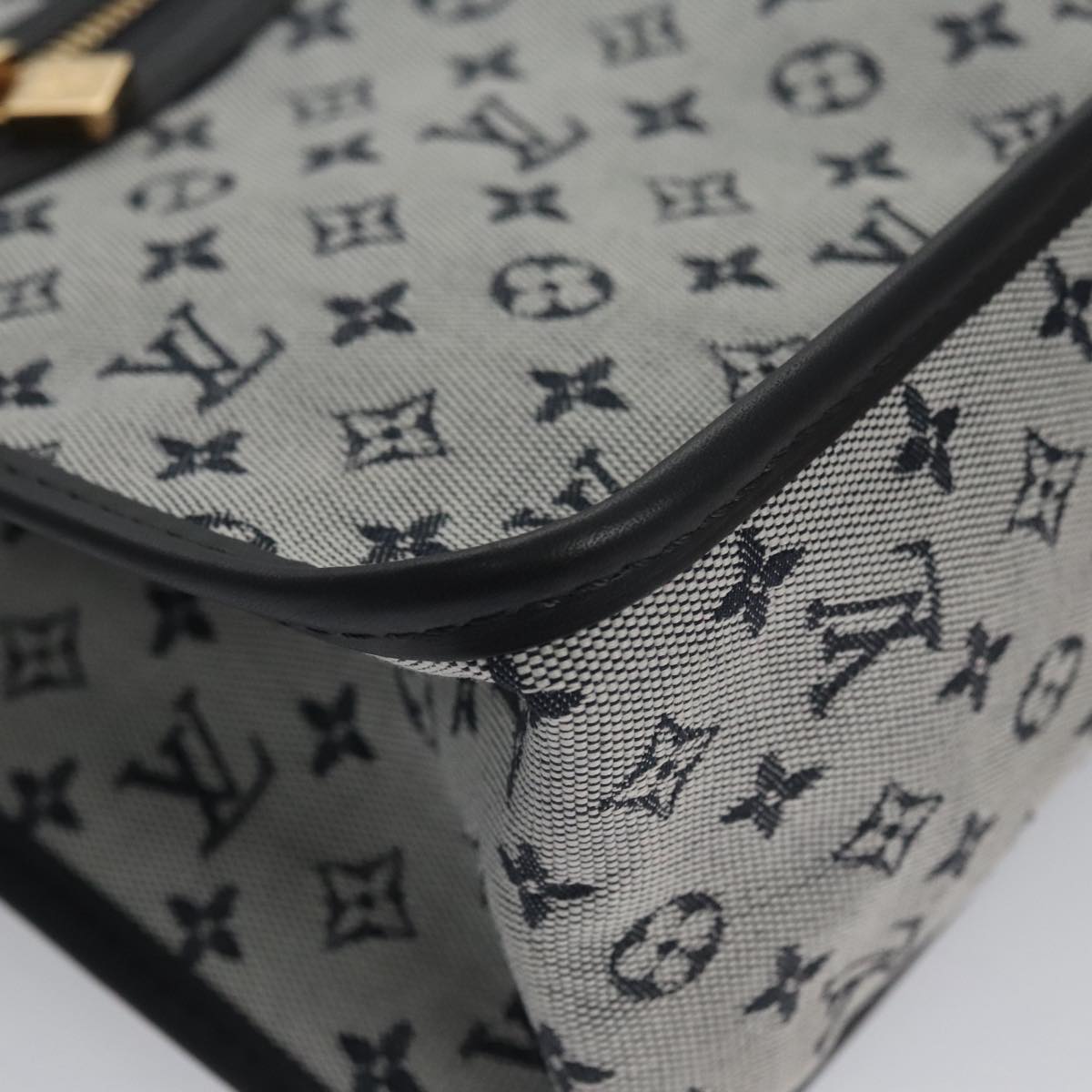 LOUIS VUITTON Monogram Mini Sac Catherine Hand Bag Blue M92325 LV 104746A