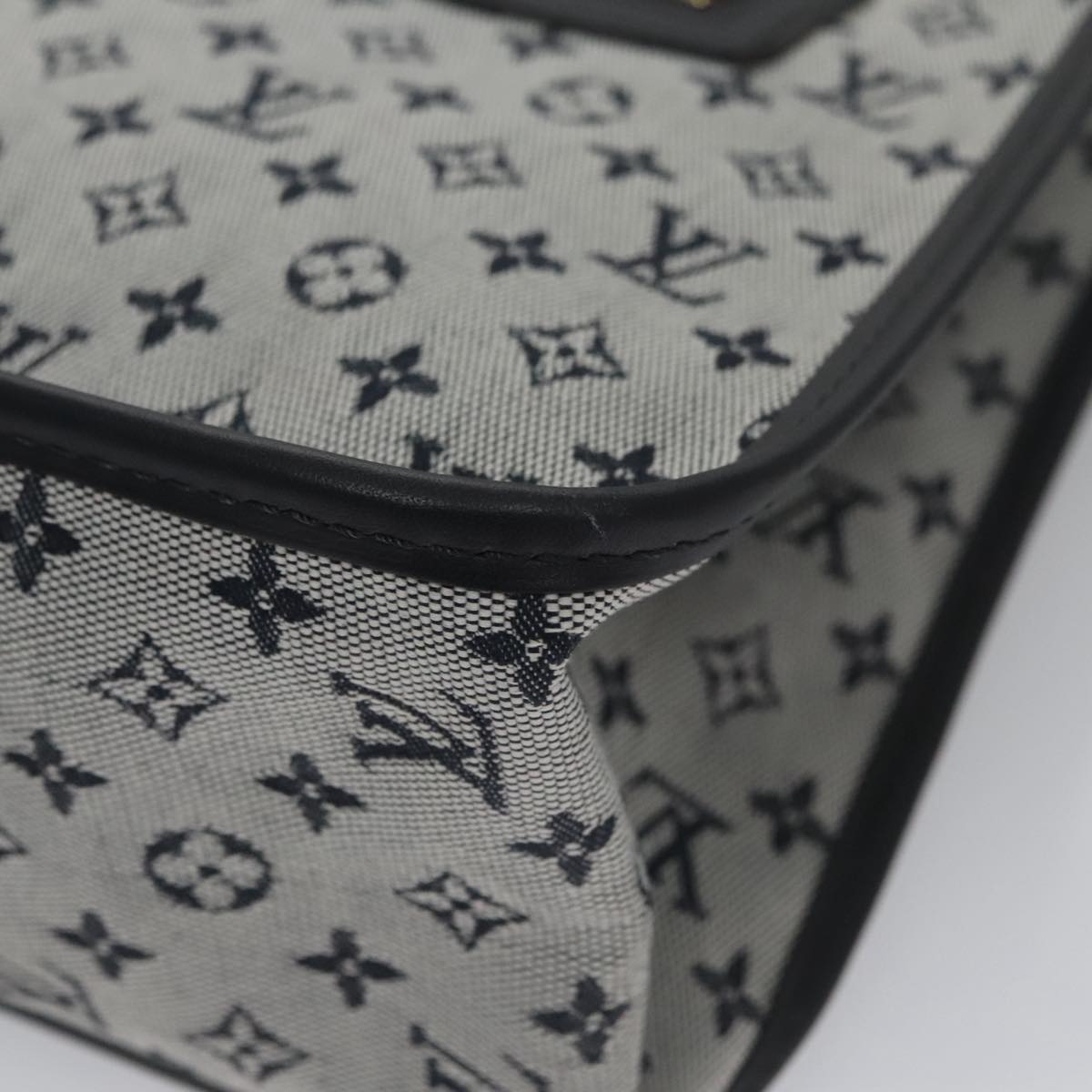 LOUIS VUITTON Monogram Mini Sac Catherine Hand Bag Blue M92325 LV 104746A