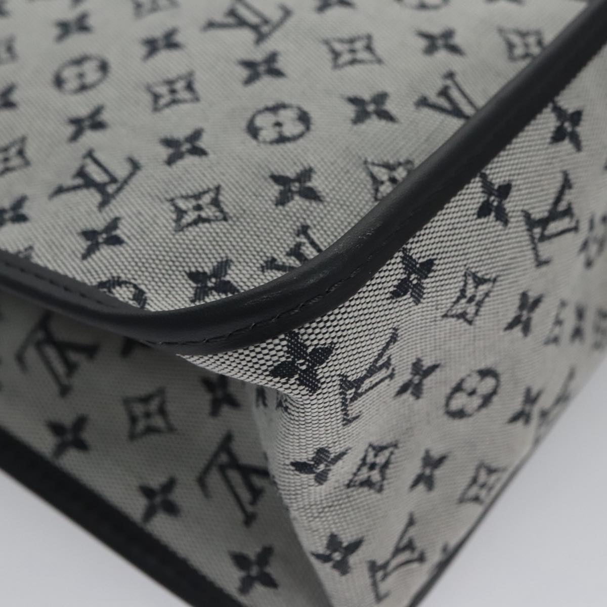 LOUIS VUITTON Monogram Mini Sac Catherine Hand Bag Blue M92325 LV 104746A