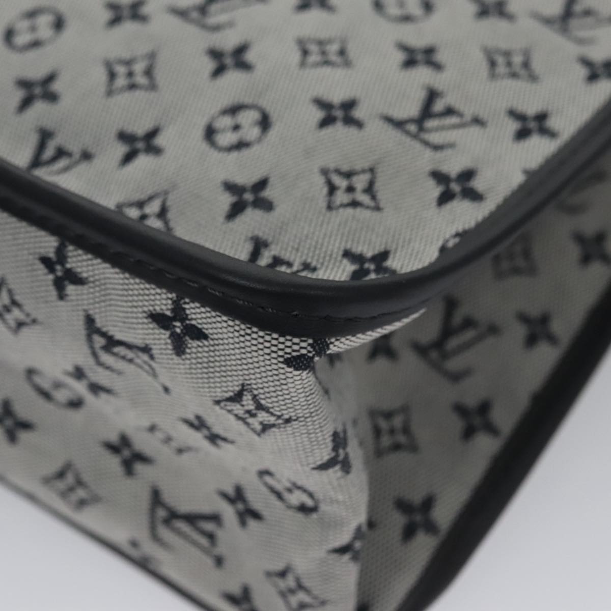 LOUIS VUITTON Monogram Mini Sac Catherine Hand Bag Blue M92325 LV 104746A