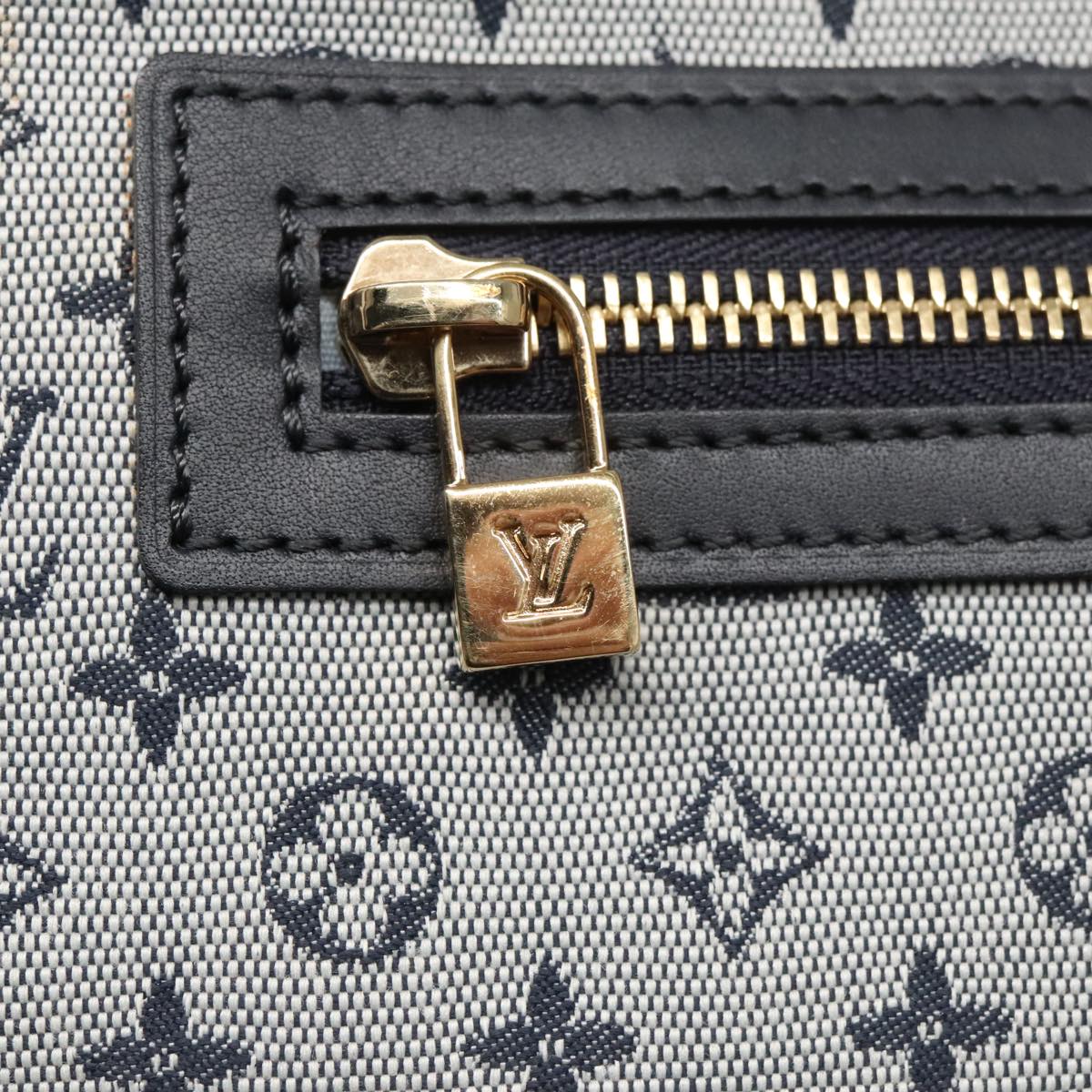 LOUIS VUITTON Monogram Mini Sac Catherine Hand Bag Blue M92325 LV 104746A