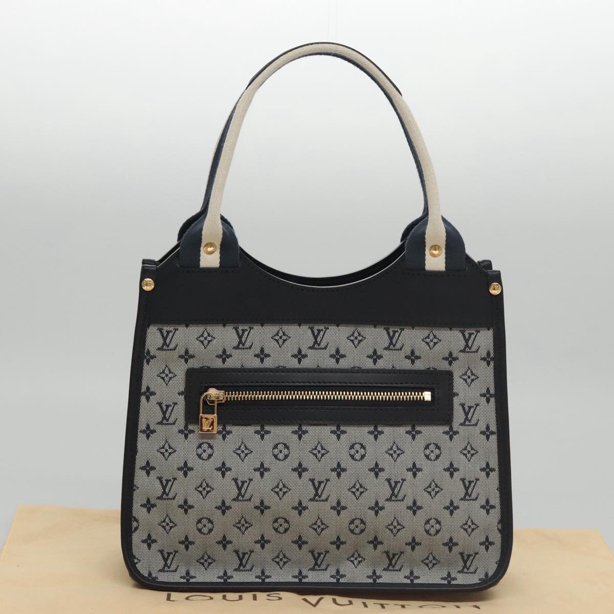 LOUIS VUITTON Monogram Mini Sac Catherine Hand Bag Blue M92325 LV 104746A