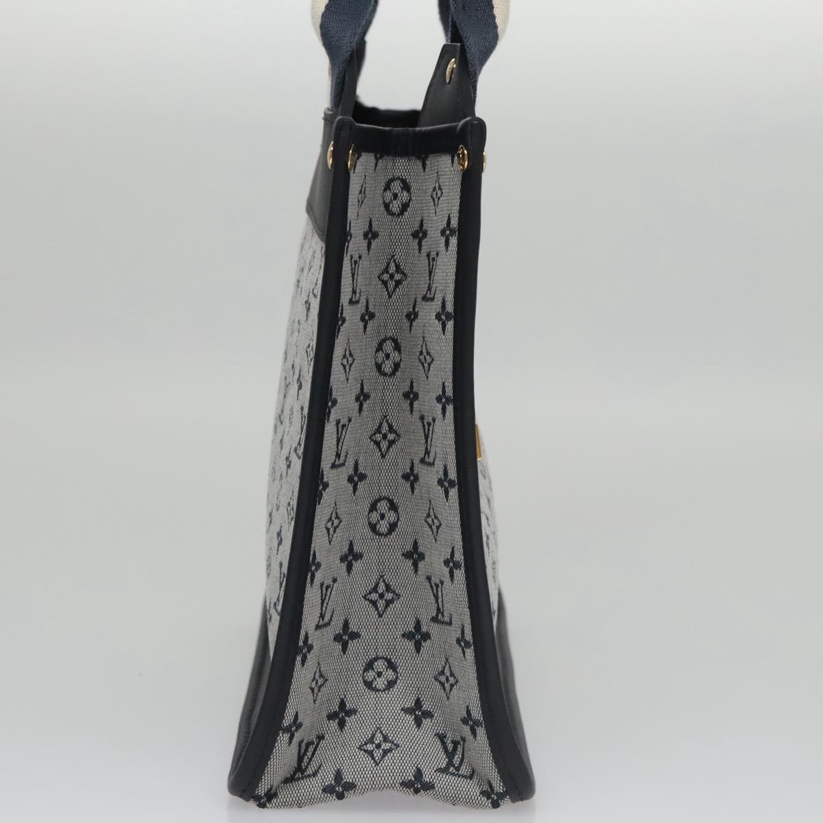 LOUIS VUITTON Monogram Mini Sac Catherine Hand Bag Blue M92325 LV 104746A