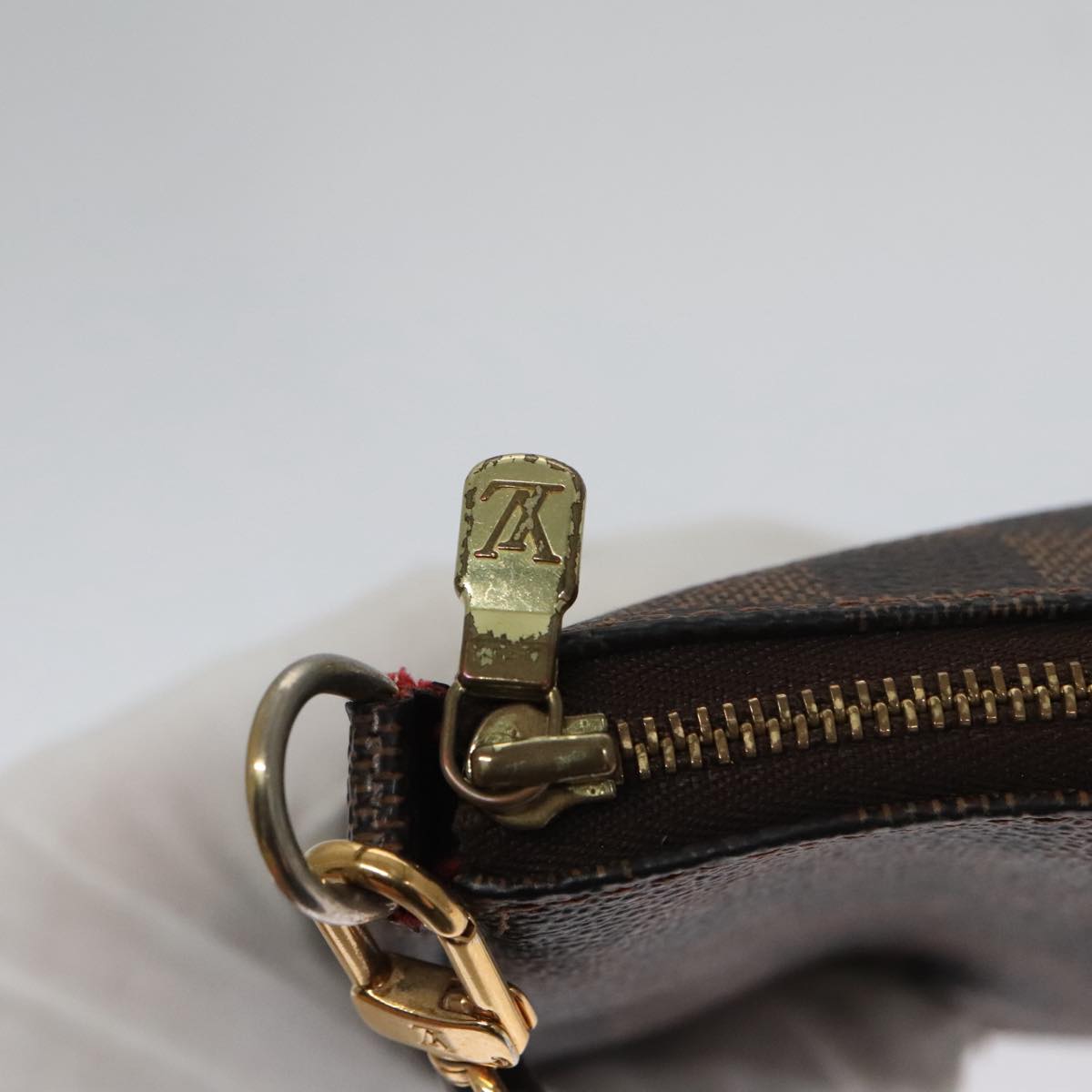 LOUIS VUITTON Damier Ebene Pochette Accessoires Pouch N41206 LV 104768