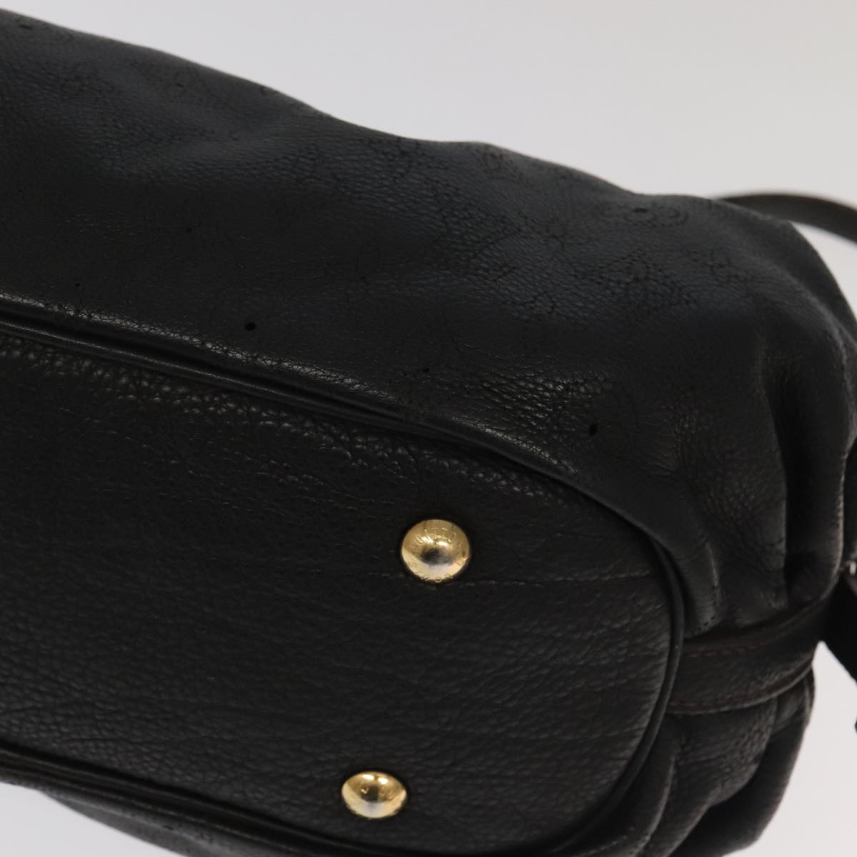 LOUIS VUITTON Monogram Mahina XS Shoulder Bag Black M95660 LV 104802