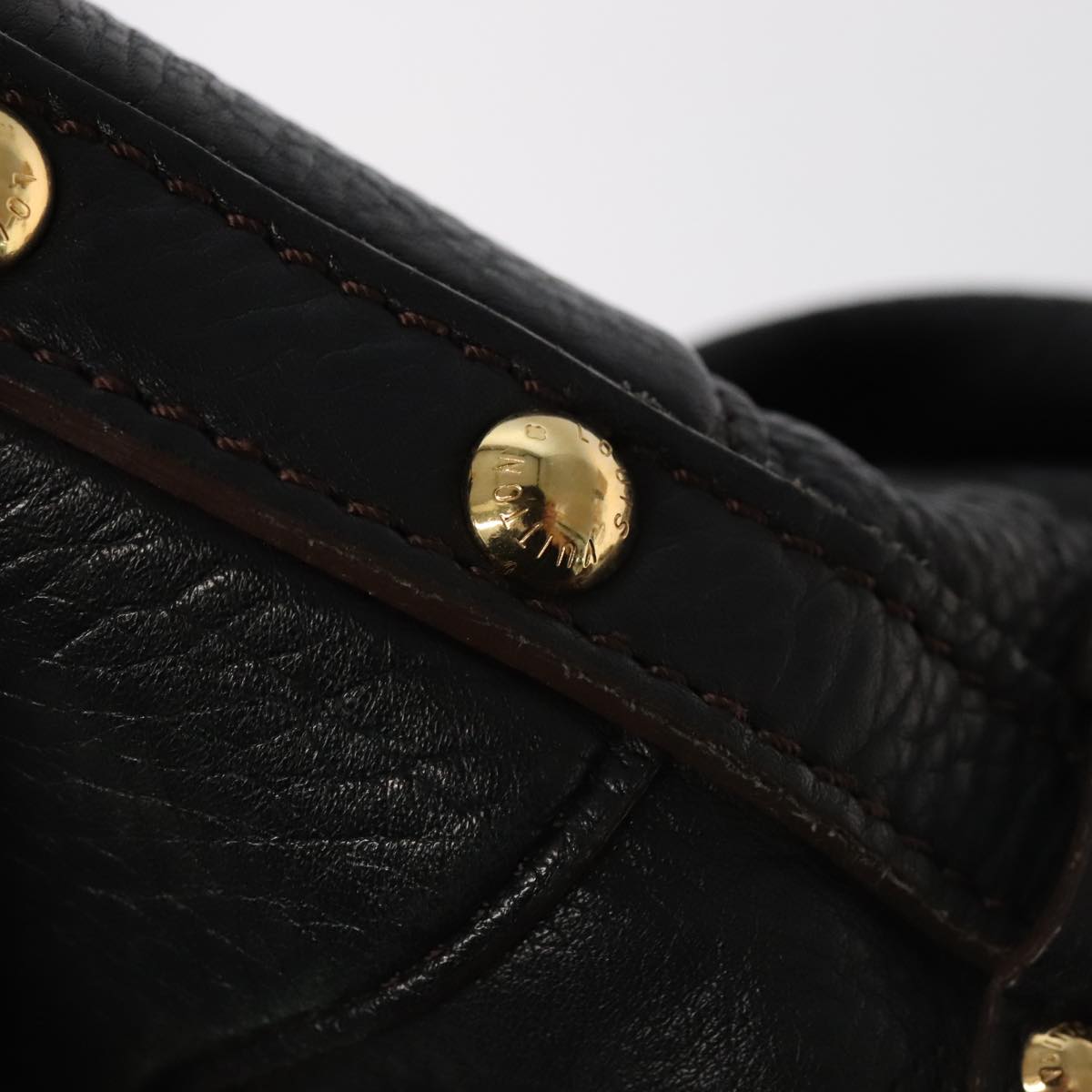 LOUIS VUITTON Monogram Mahina XS Shoulder Bag Black M95660 LV 104802