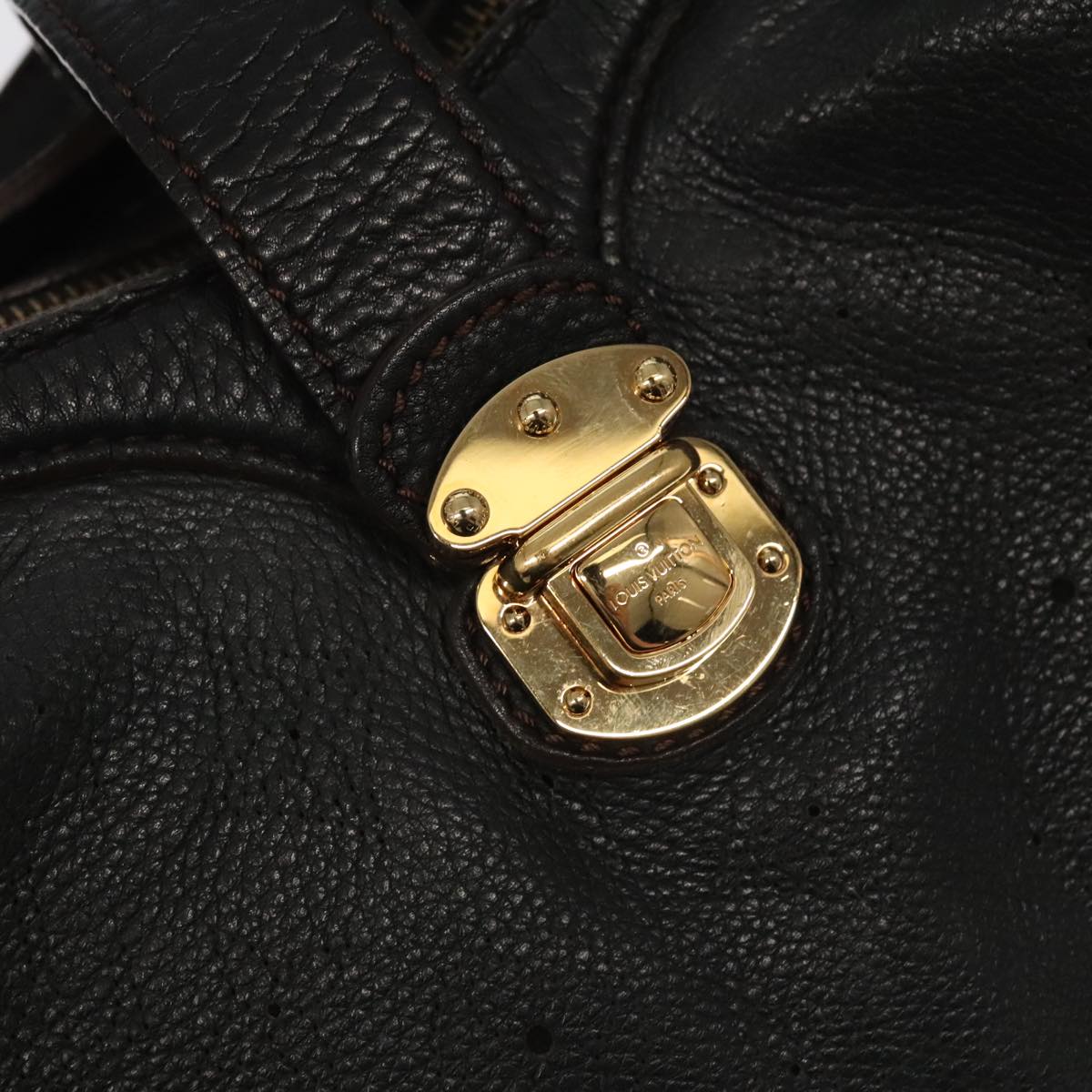 LOUIS VUITTON Monogram Mahina XS Shoulder Bag Black M95660 LV 104802