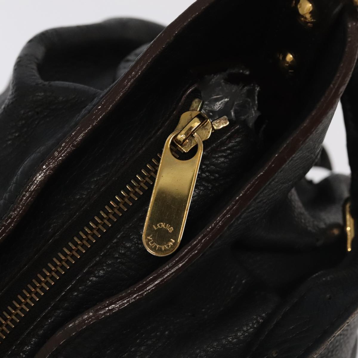 LOUIS VUITTON Monogram Mahina XS Shoulder Bag Black M95660 LV 104802