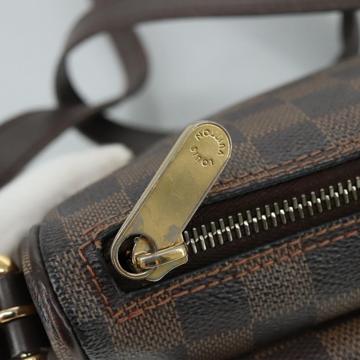 LOUIS VUITTON Damier Ebene Ravello GM Shoulder Bag N60006 LV 104805