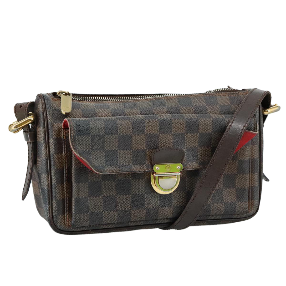 LOUIS VUITTON Damier Ebene Ravello GM Shoulder Bag N60006 LV 104805