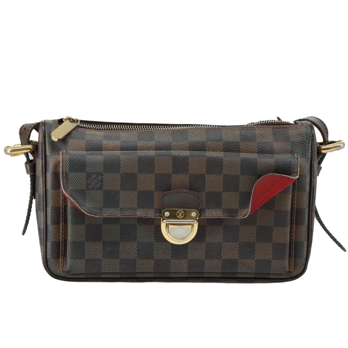 LOUIS VUITTON Damier Ebene Ravello GM Shoulder Bag N60006 LV 104805