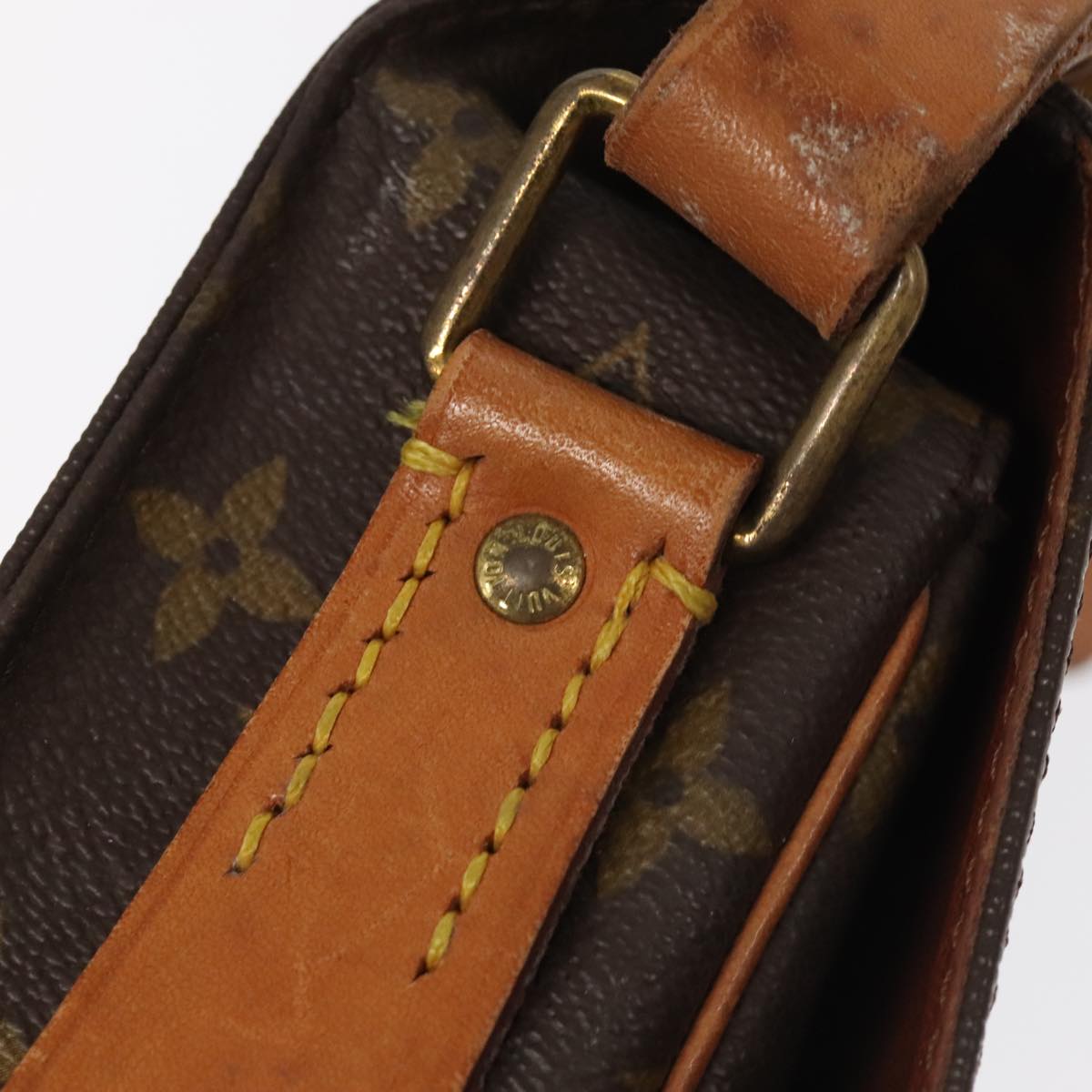 LOUIS VUITTON Monogram Cartouchiere MM Shoulder Bag M51253 LV 104823
