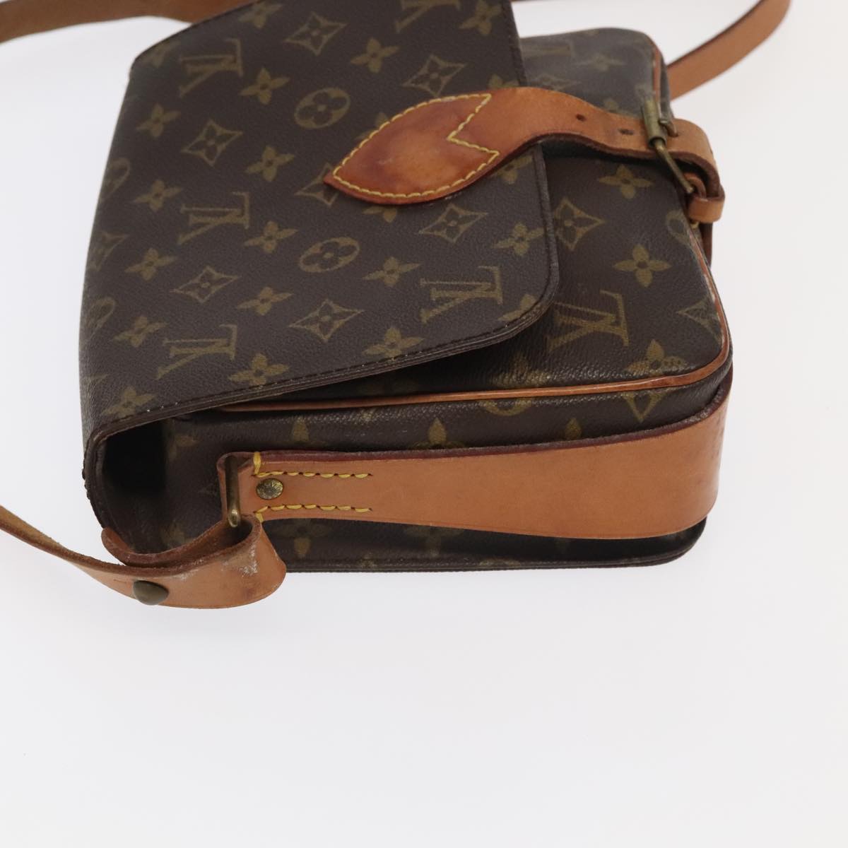 LOUIS VUITTON Monogram Cartouchiere MM Shoulder Bag M51253 LV 104823