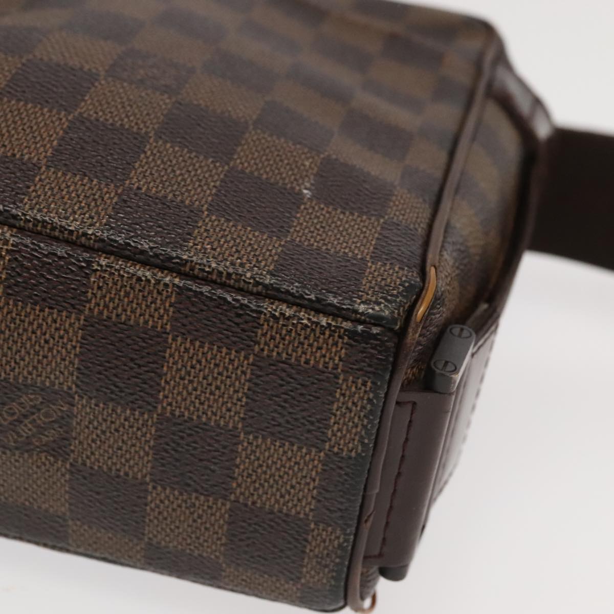 LOUIS VUITTON Damier Ebene Olaf PM Shoulder Bag N41442 LV 104827
