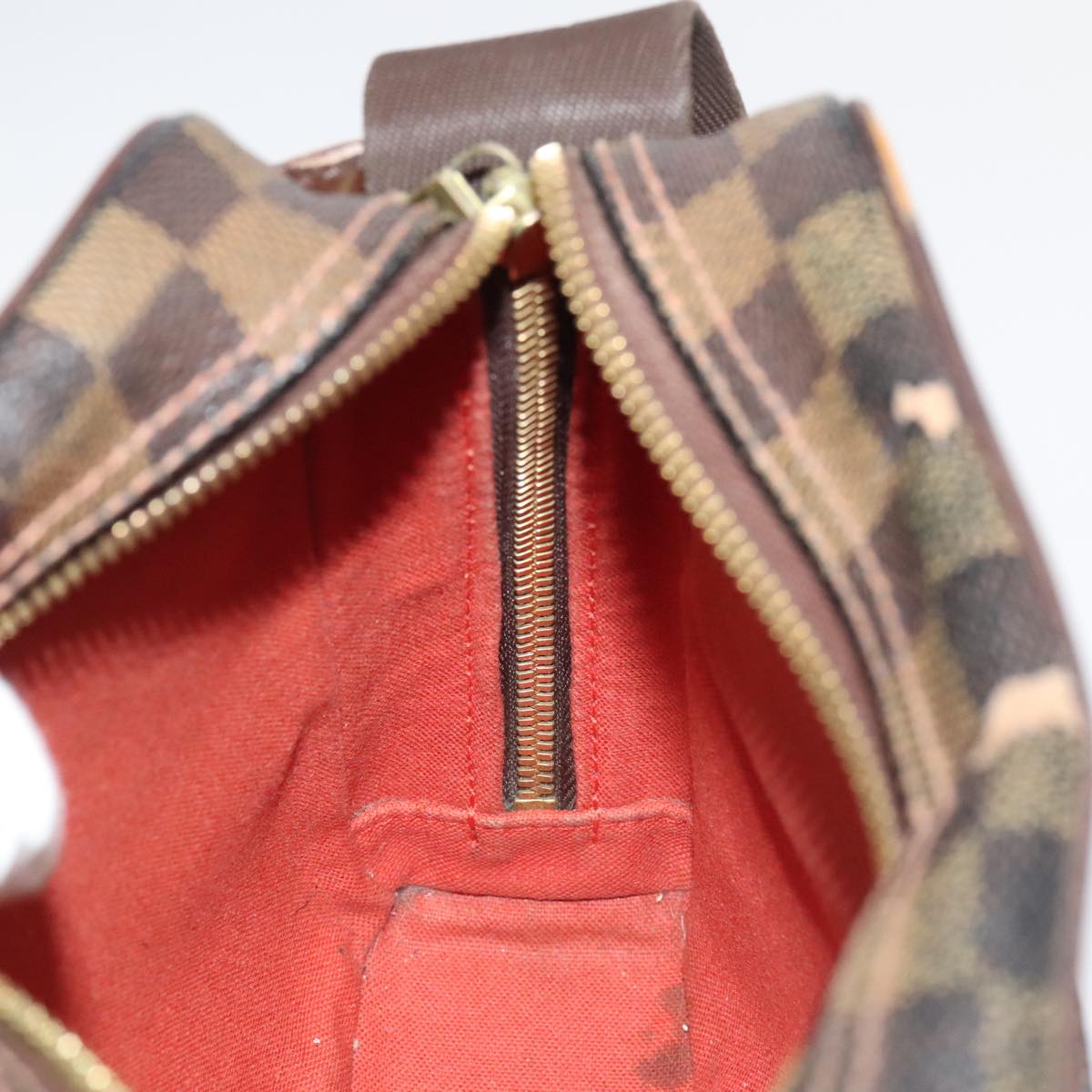 LOUIS VUITTON Damier Ebene Olaf PM Shoulder Bag N41442 LV 104827