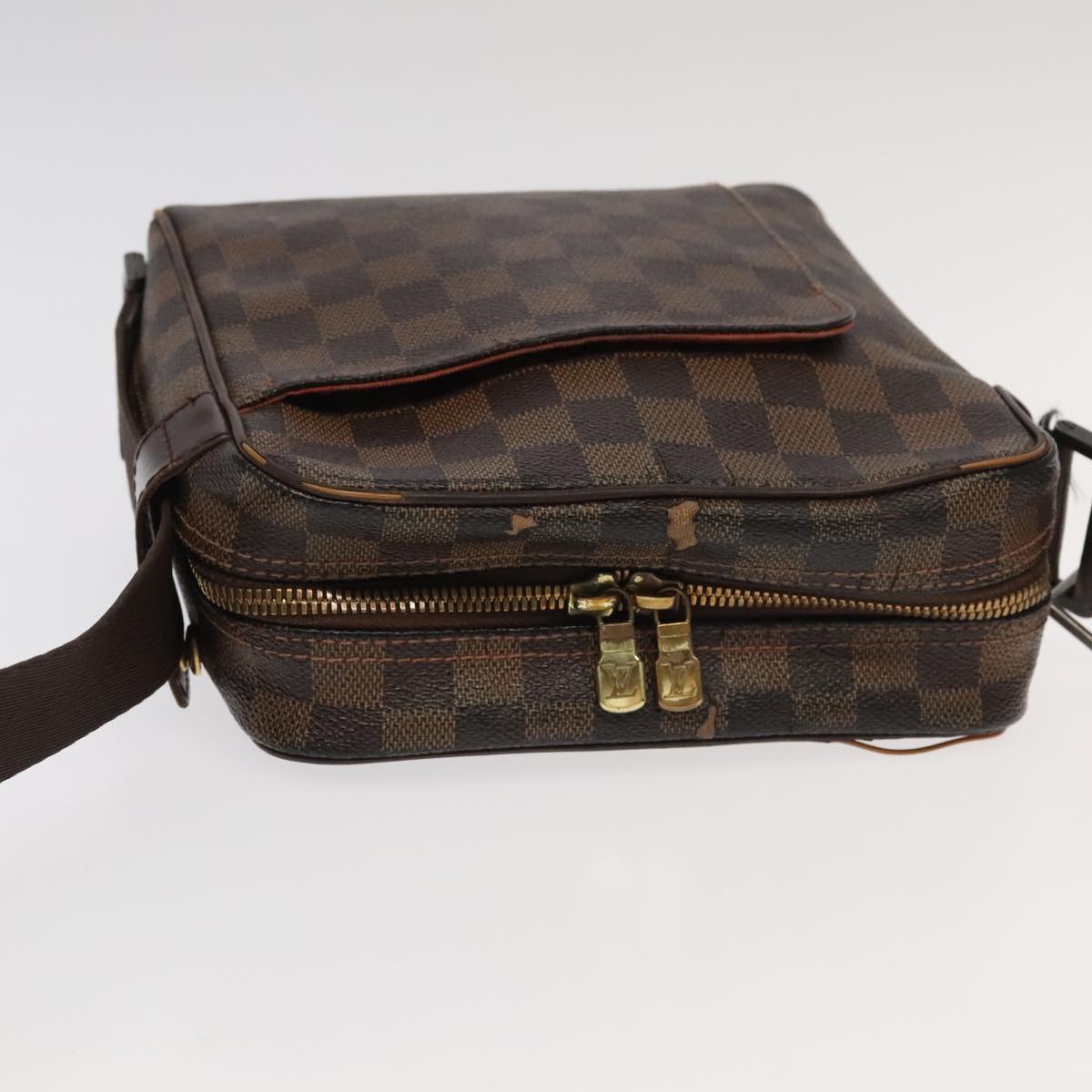 LOUIS VUITTON Damier Ebene Olaf PM Shoulder Bag N41442 LV 104827