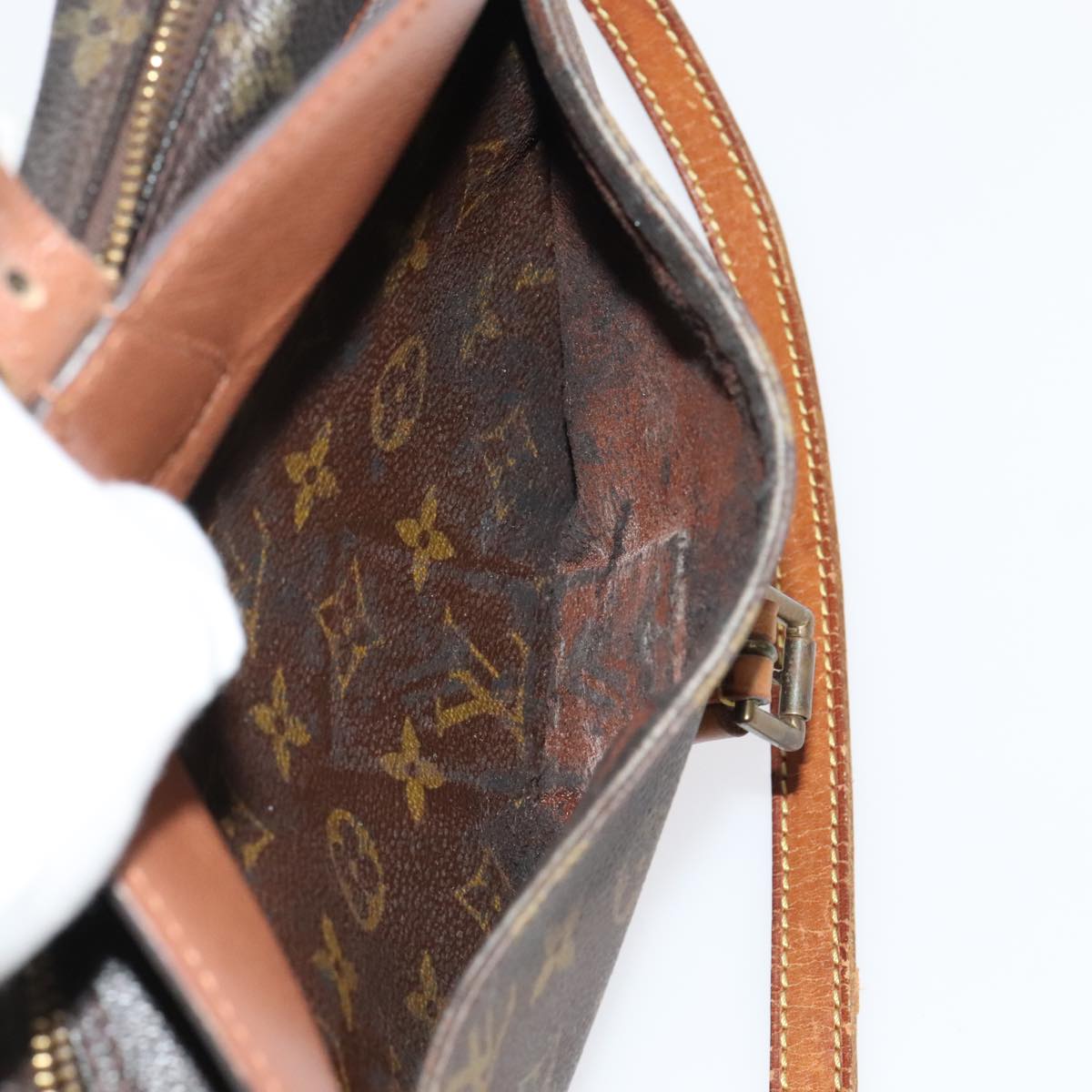 LOUIS VUITTON Monogram Jeune Fille MM Shoulder Bag M51226 LV 104877