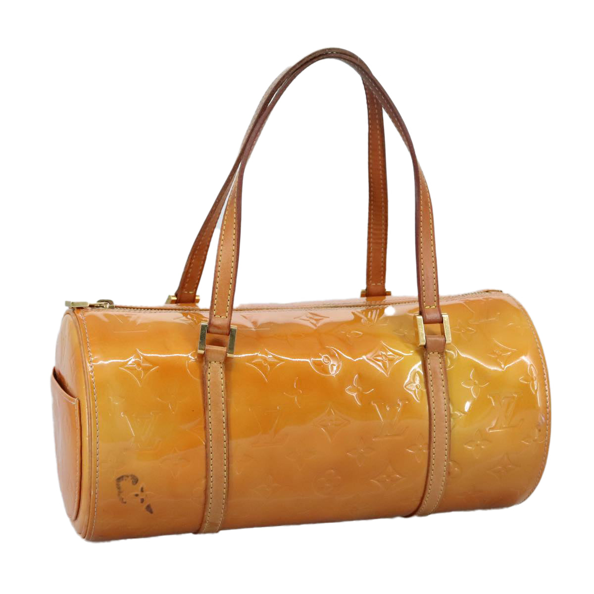 LOUIS VUITTON Monogram Vernis Bedford Hand Bag Beige M91006 LV 104879