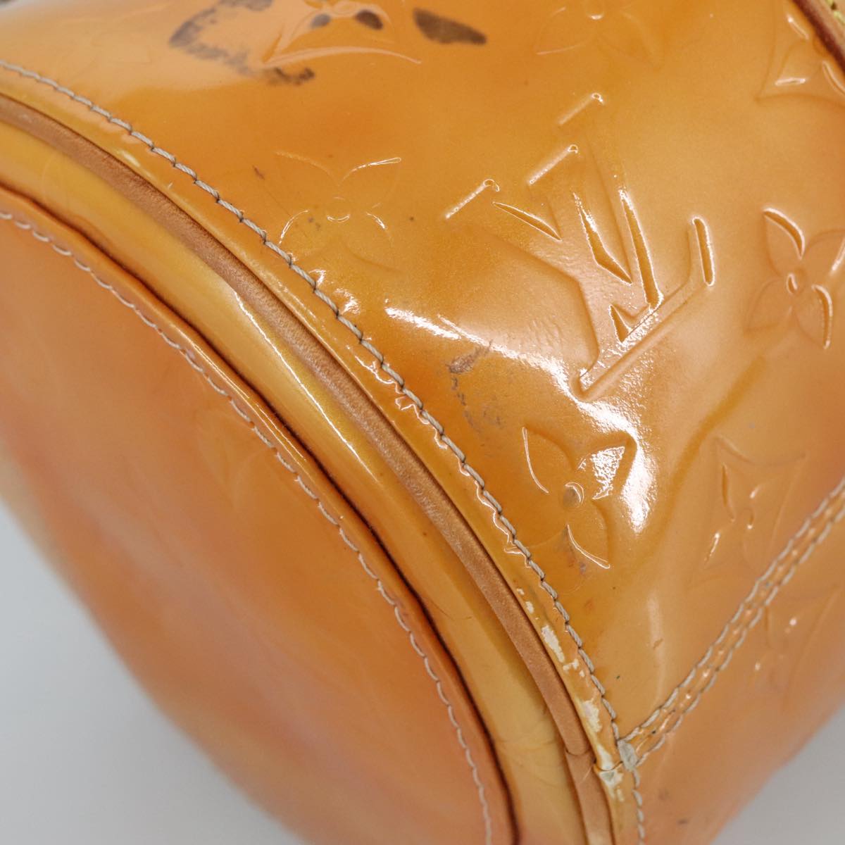 LOUIS VUITTON Monogram Vernis Bedford Hand Bag Beige M91006 LV 104879