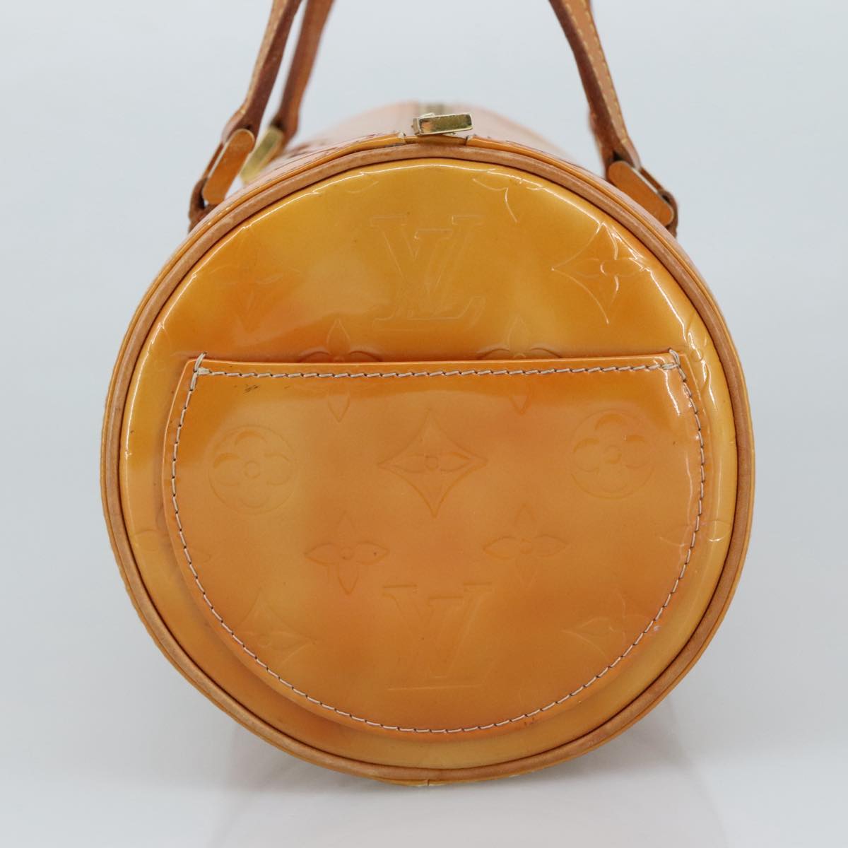 LOUIS VUITTON Monogram Vernis Bedford Hand Bag Beige M91006 LV 104879