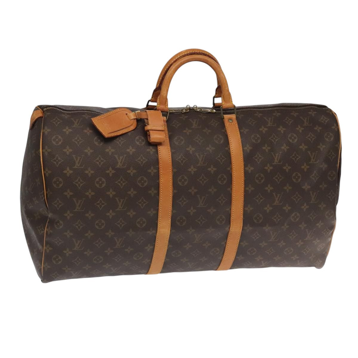 LOUIS VUITTON Monogram Keepall 60 Boston Bag M41422 LV 104892