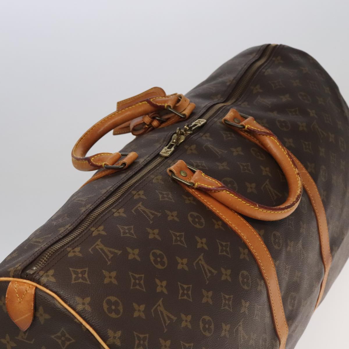 LOUIS VUITTON Monogram Keepall 60 Boston Bag M41422 LV 104892
