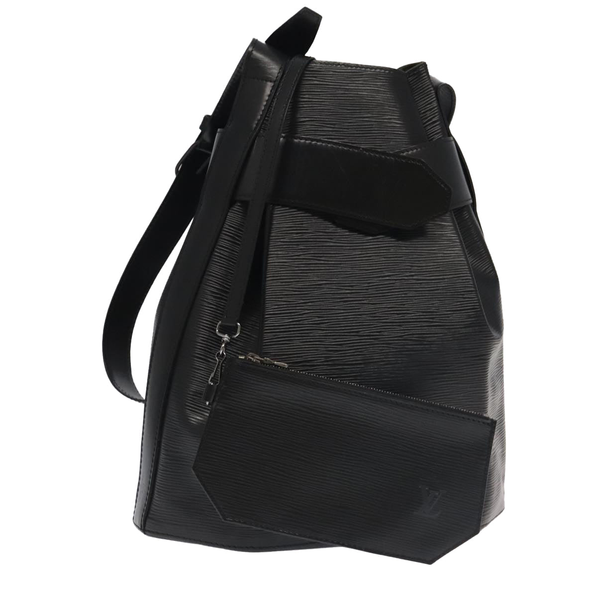 LOUIS VUITTON Epi Sac Depaule GM Shoulder Bag Black M80155 LV 104919
