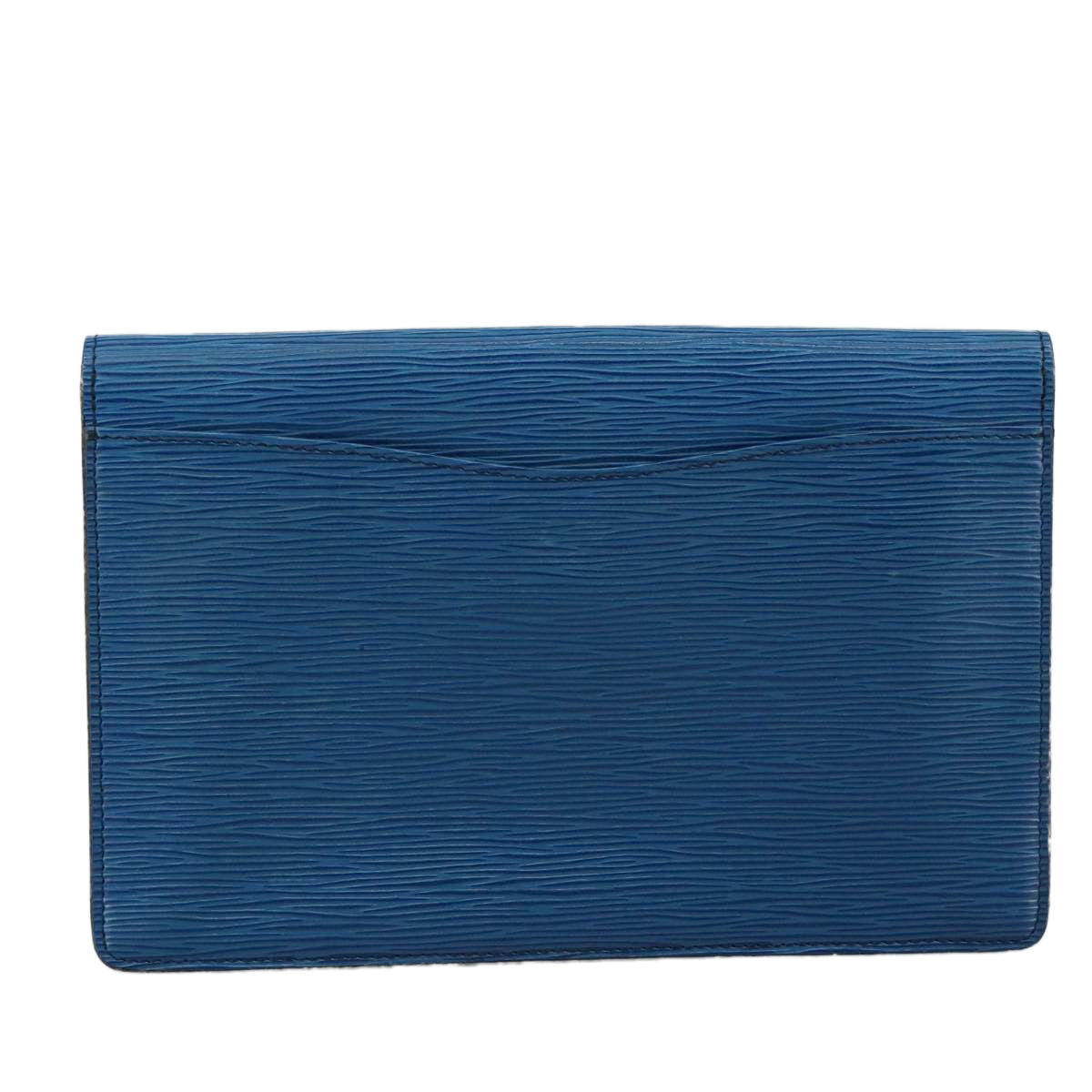 LOUIS VUITTON Epi Montaigne 27 Clutch Bag Blue M52655 LV 104922