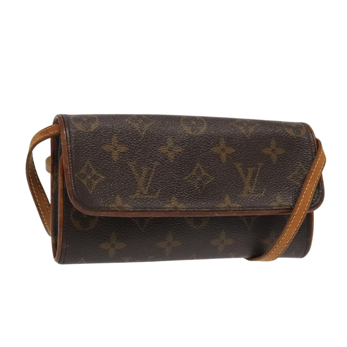 LOUIS VUITTON Monogram Pochette Twin PM Shoulder Bag M51854 LV 104924