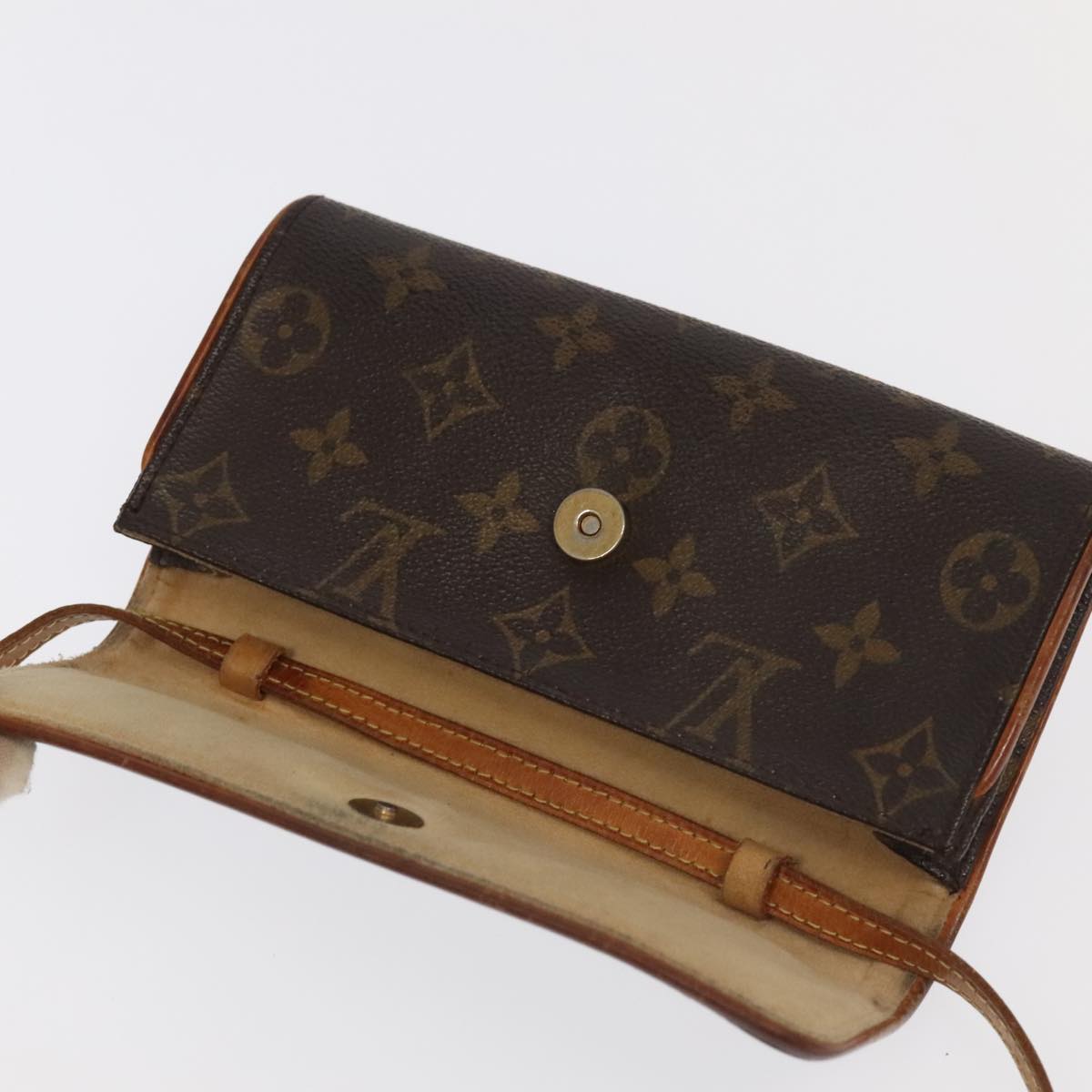 LOUIS VUITTON Monogram Pochette Twin PM Shoulder Bag M51854 LV 104924
