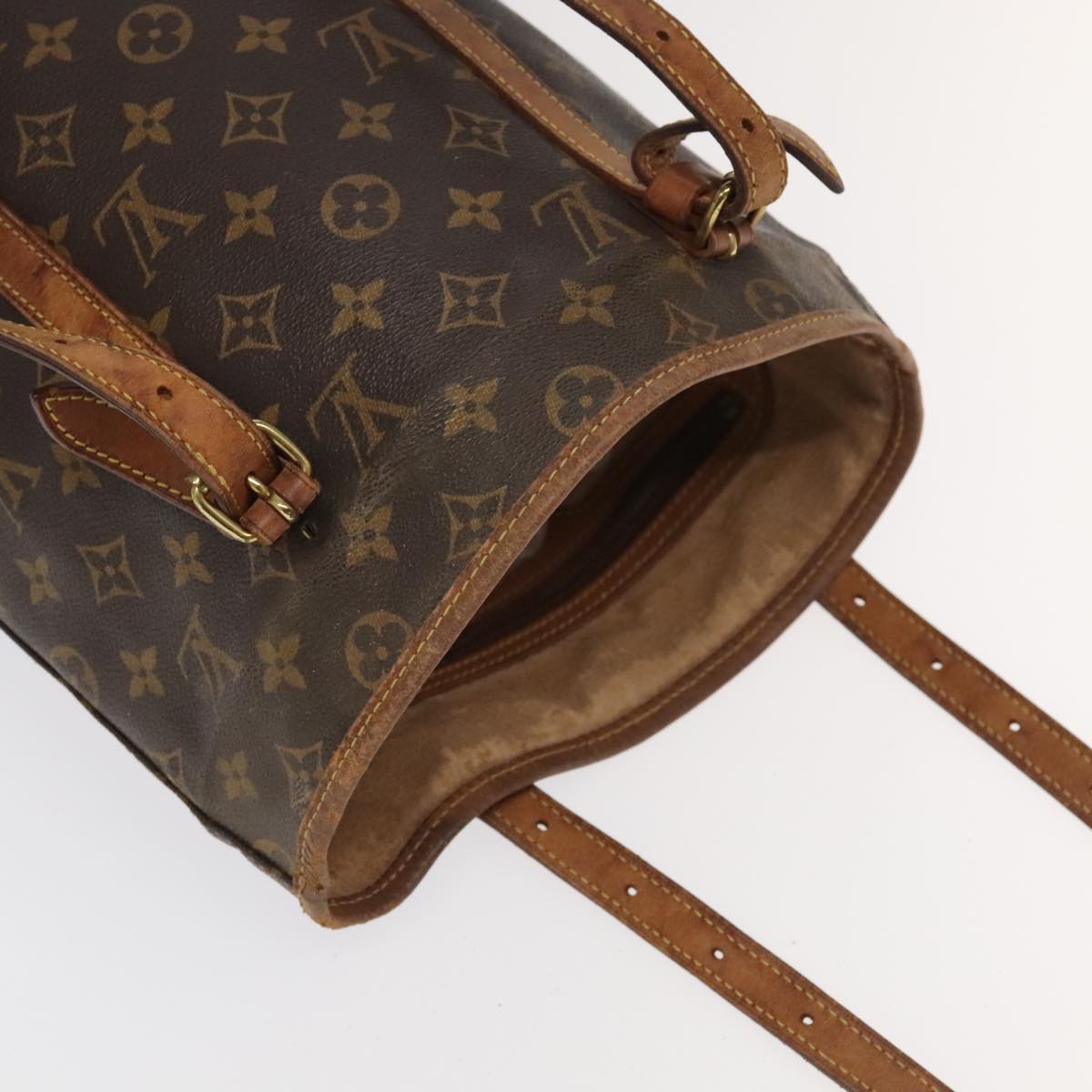 LOUIS VUITTON Monogram Bucket GM Shoulder Bag M42236 LV 104947
