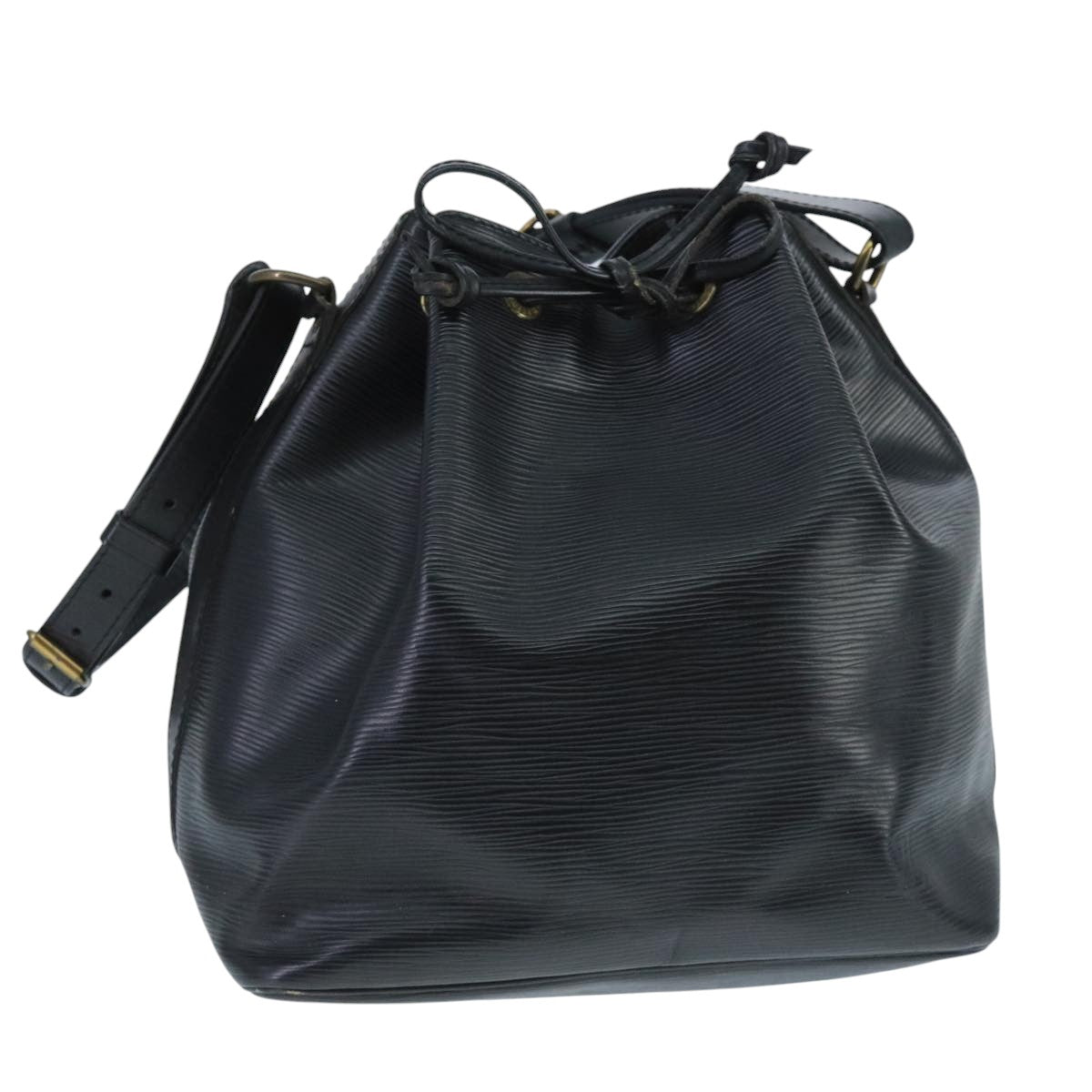 LOUIS VUITTON Epi Petit Noe Shoulder Bag Black M44102 LV 104989
