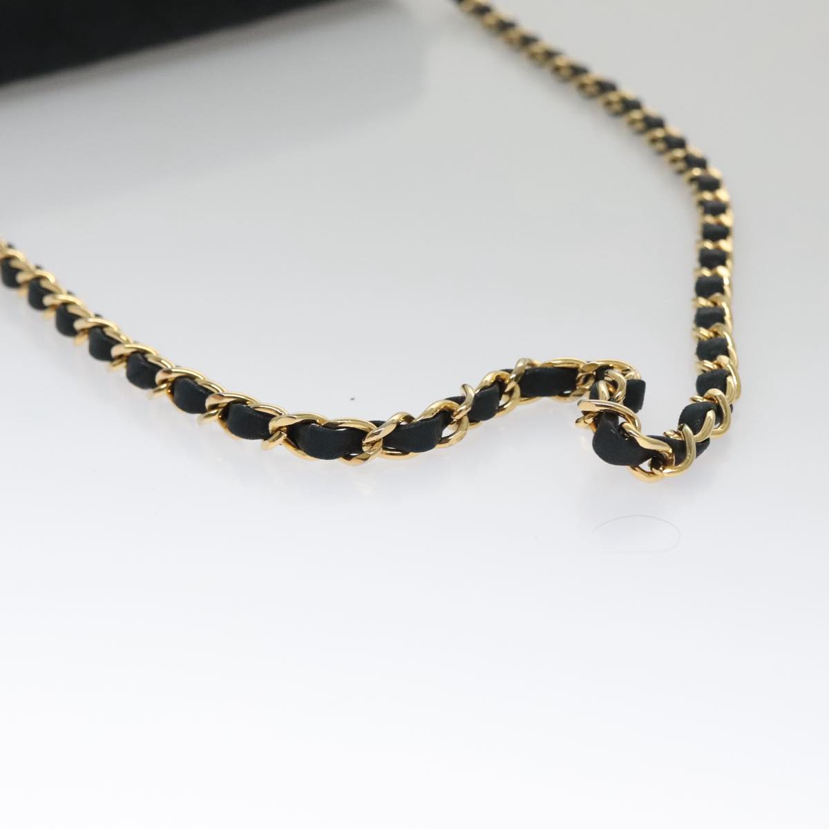 CHANEL Matelasse Chain Shoulder Bag Lamb Skin Black CC 104999