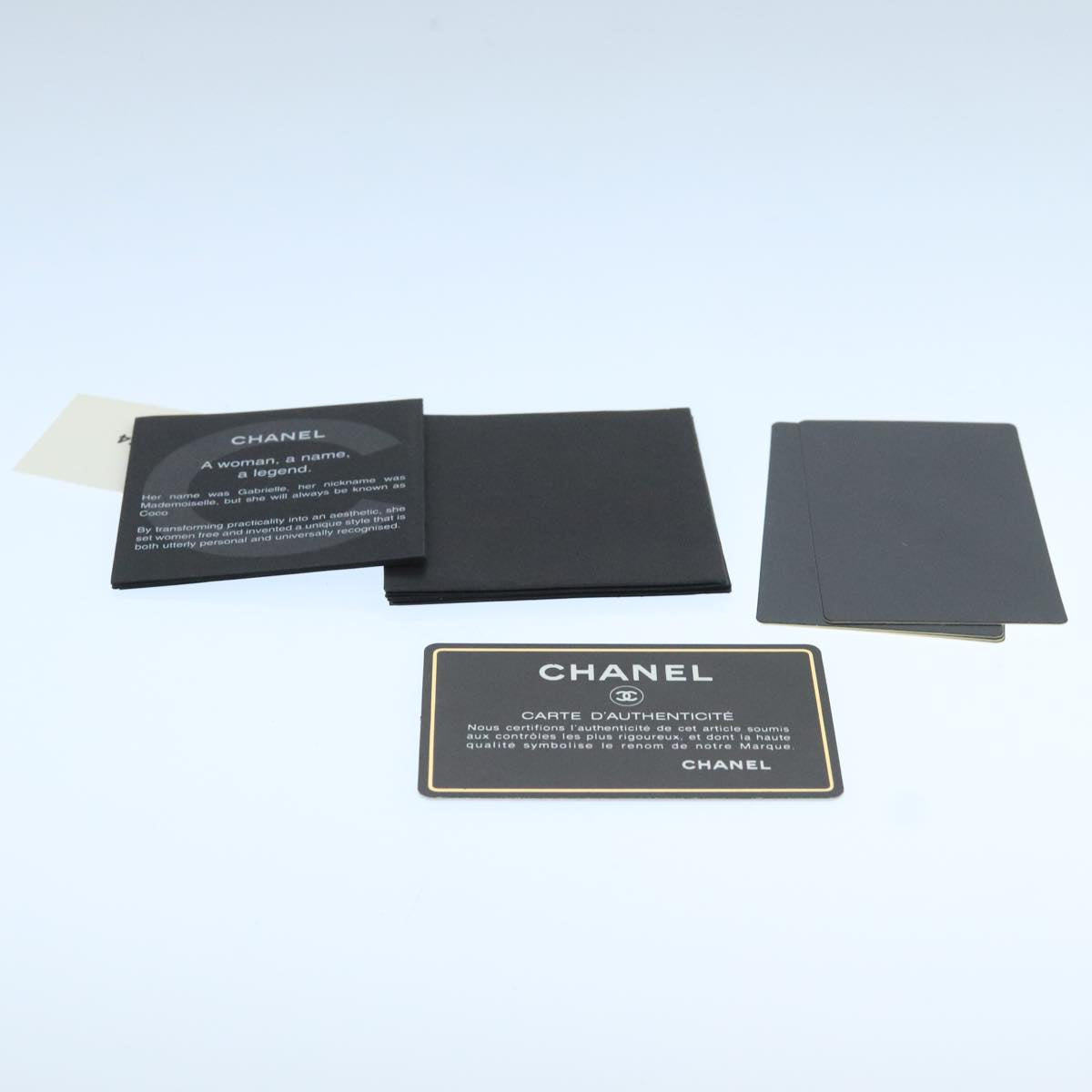 CHANEL COCO Mark Wallet Caviar Skin Black Gold CC 105006