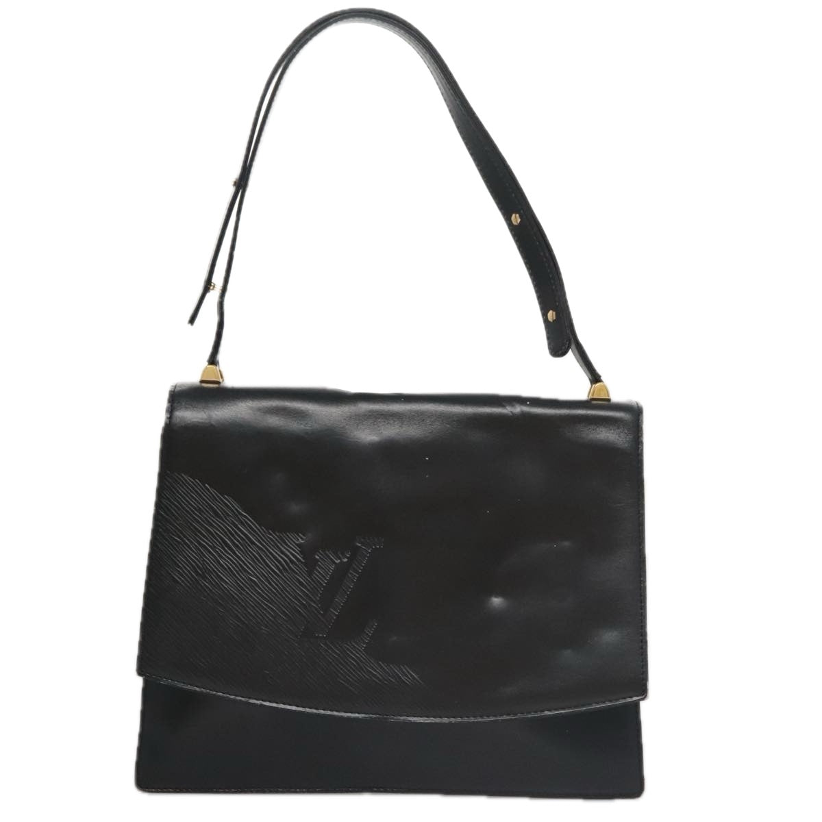 LOUIS VUITTON Opera Line Delph Shoulder Bag Leather Black M63932 LV 105118