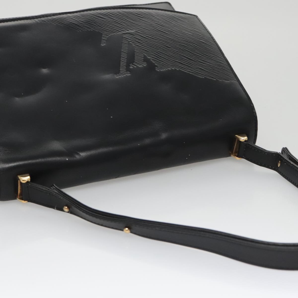 LOUIS VUITTON Opera Line Delph Shoulder Bag Leather Black M63932 LV 105118