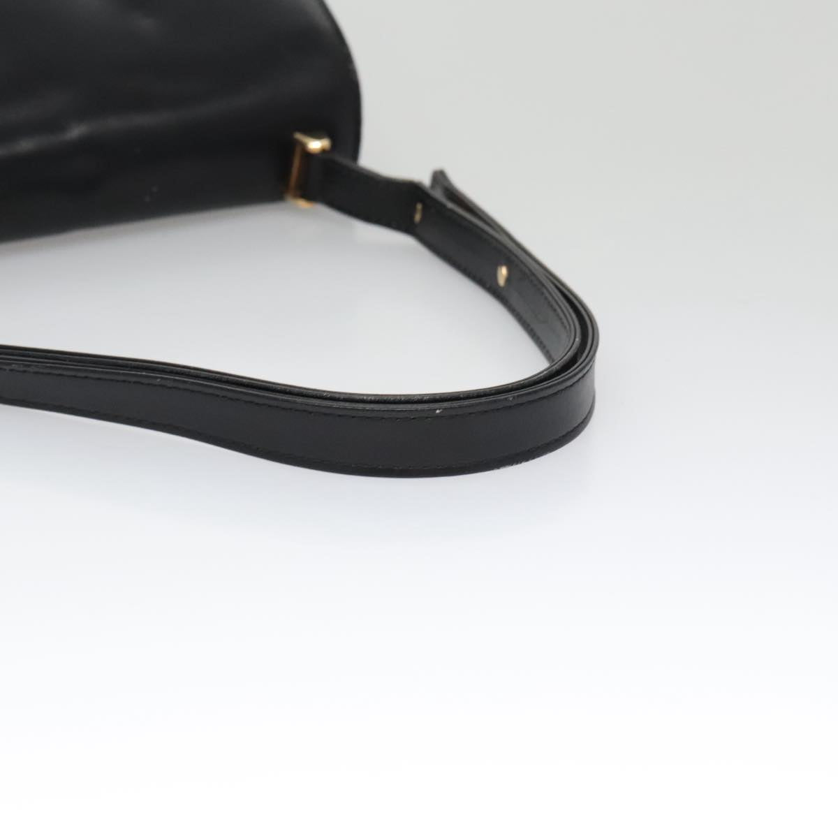 LOUIS VUITTON Opera Line Delph Shoulder Bag Leather Black M63932 LV 105118