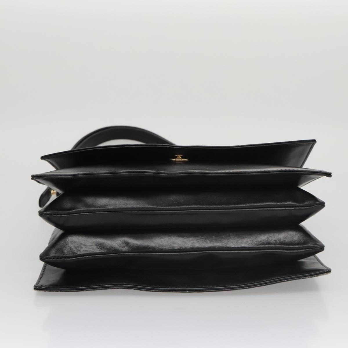 LOUIS VUITTON Opera Line Delph Shoulder Bag Leather Black M63932 LV 105118