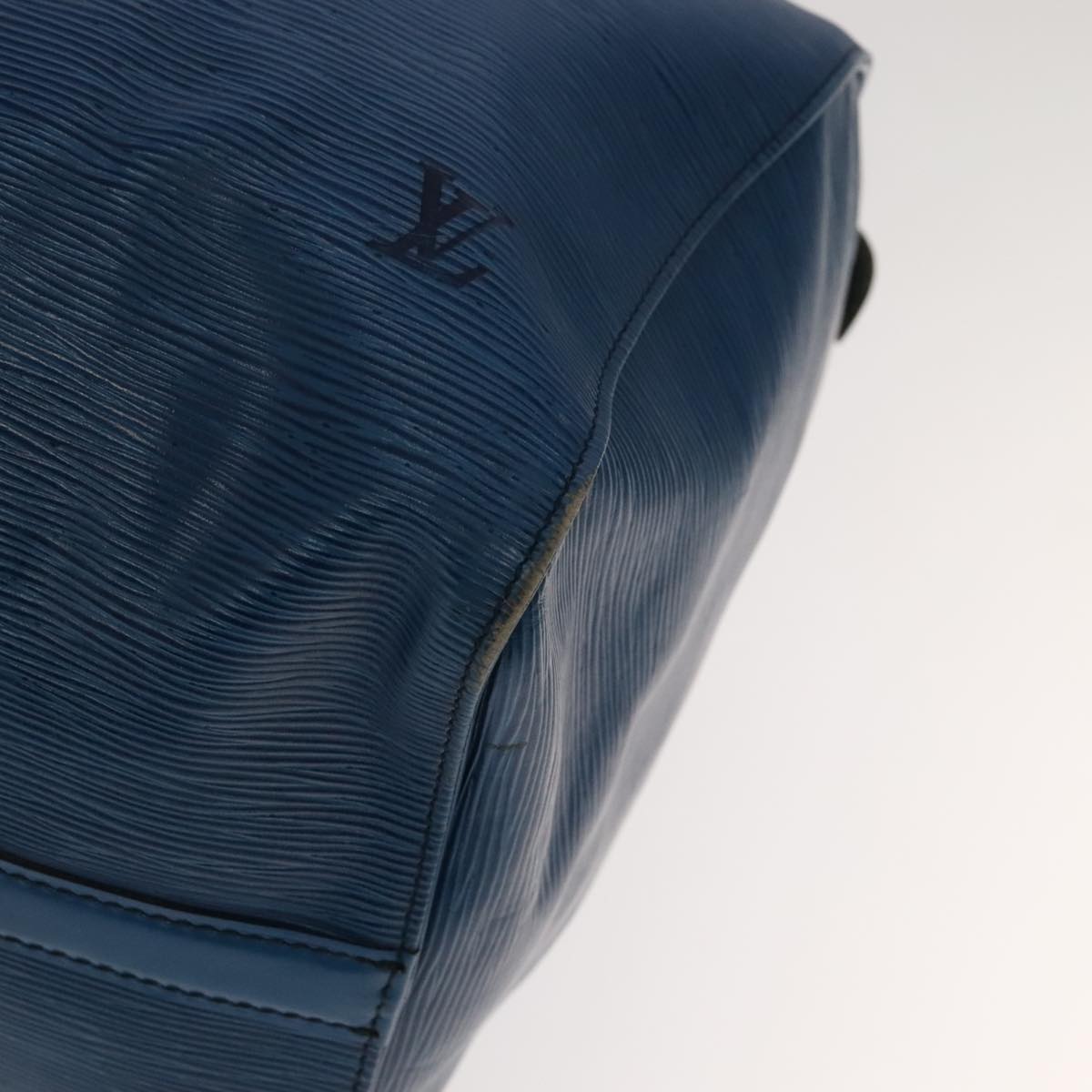 LOUIS VUITTON Epi Keepall 50 Boston Bag Blue M42965 LV 105218