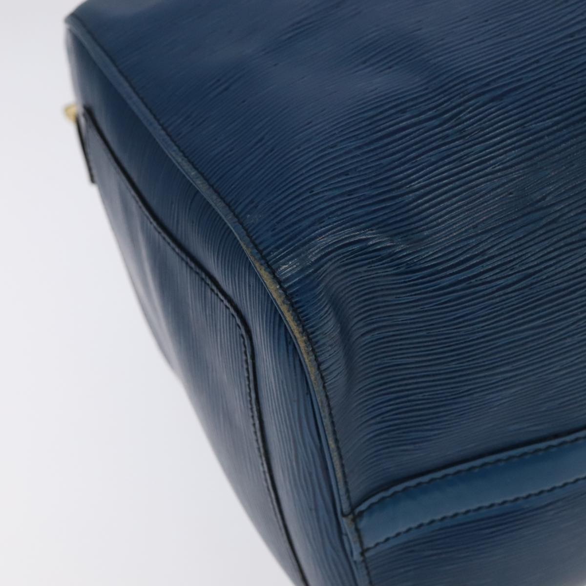 LOUIS VUITTON Epi Keepall 50 Boston Bag Blue M42965 LV 105218